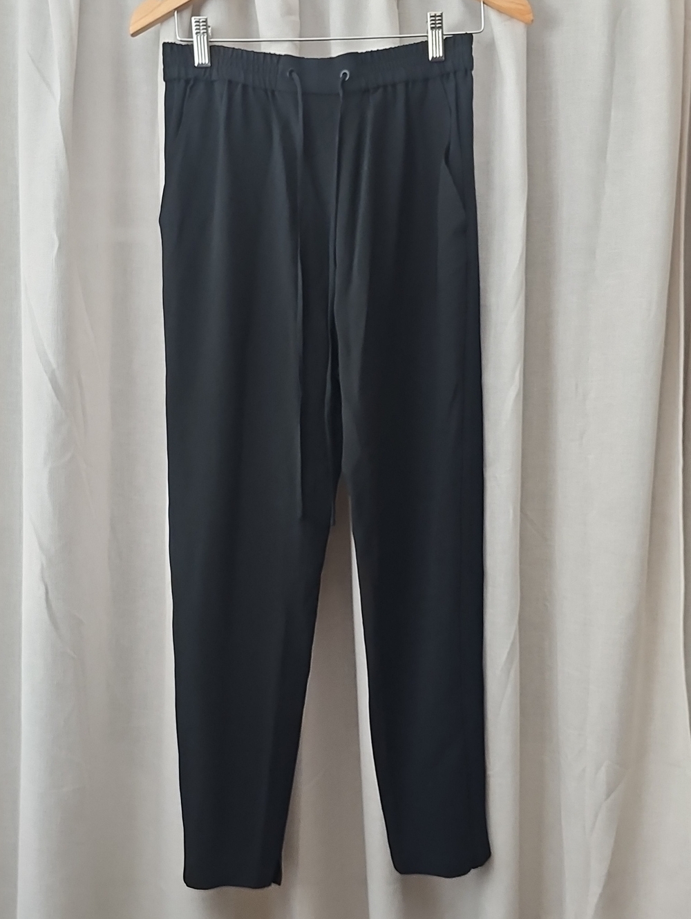 3.1 Phillip Lim Black Drawstring Pants Womens Size 00 Elastic Waist Tapered